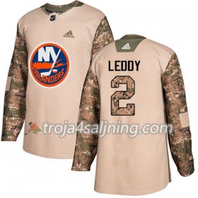New York Islanders tröja Nick Leddy 2 Adidas 2017-2018 Camo Veterans Day Practice Authentic - NHL Tröjor Herr